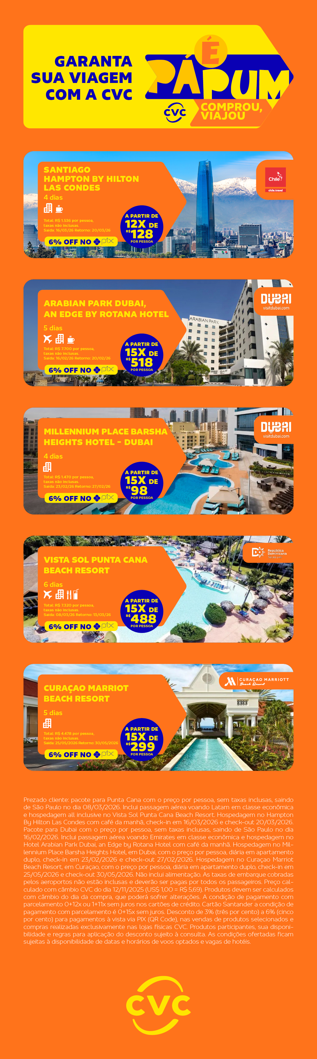 SHOW DE OFERTAS DIGITAL COOPERADOS - 5368_Coop Santa Lucia, Arabian Park, Millenium, Vista Sol, Curacao Marriot
